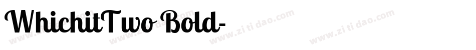 WhichitTwo Bold字体转换